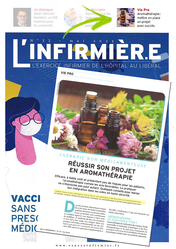 Article L Infirmiere Reussir son projet en aromathérapie L infirmière mai 2023